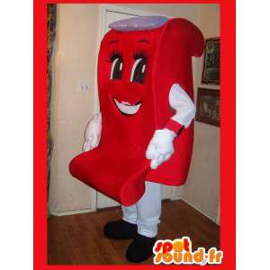 Mascot que representa una silla de diseño, muebles de disfraz en