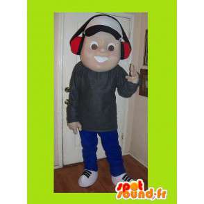 Maskottchen eines jungen Musik-Fan Teenager-Verkleidung - MASFR002214 - Maskottchen-jungen und Mädchen