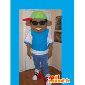 Mascot of a teenager rapper, hip-hop disguise - MASFR002224 - Mascots boys and girls