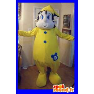 Mascote que representa uma criança de pijama, disfarce sono - MASFR002226 - mascotes criança