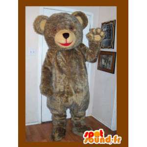Bamse maskot, brun bjørn forklædning - Spotsound maskot