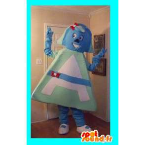 Female character mascot costume triangular - MASFR002237 - Mascots unclassified