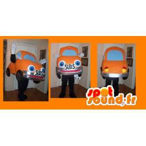 Disfraz de mascota coccinelle naranja representando coche - Mascotas objeto - MASFR002238 - SpotSound.fr