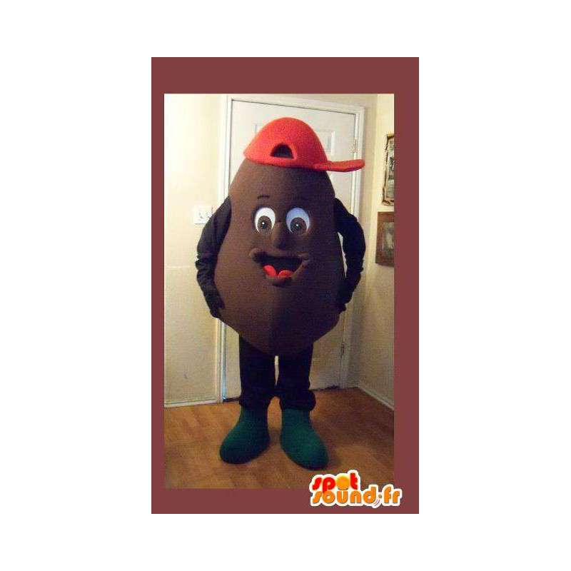 Mascot die een aardappel, aardappel verhullen - MASFR002257 - Vegetable Mascot
