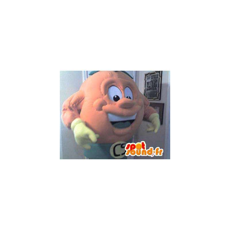 Mascot que representa una bola con forma de cabeza, disfraz ronda - MASFR002272 - Mascotas sin clasificar