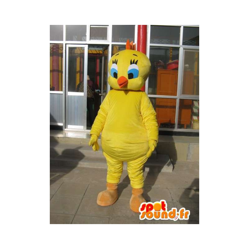 Kockmaskot - Yellow Canary - Cartoon Tweety och GrosMinet -