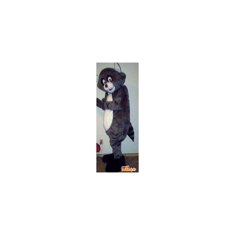 Mascotte représentant un petit loup, déguisement de louveteau - MASFR002279 - Mascottes Loup