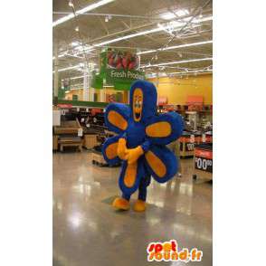 Mascot representing a flower with six leaves, floral disguise - MASFR002288 - Mascots of plants