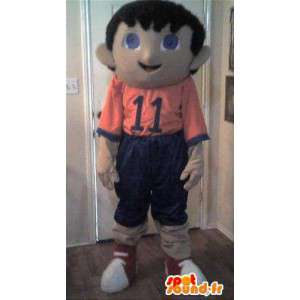 Mascot representing a child sporting costume boy