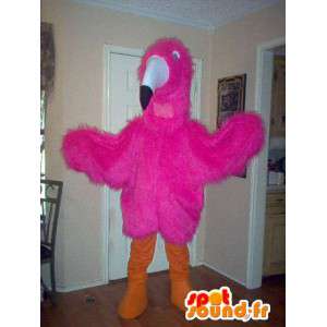 Vild fågel maskot, rosa tukan förklädnad - Spotsound maskot