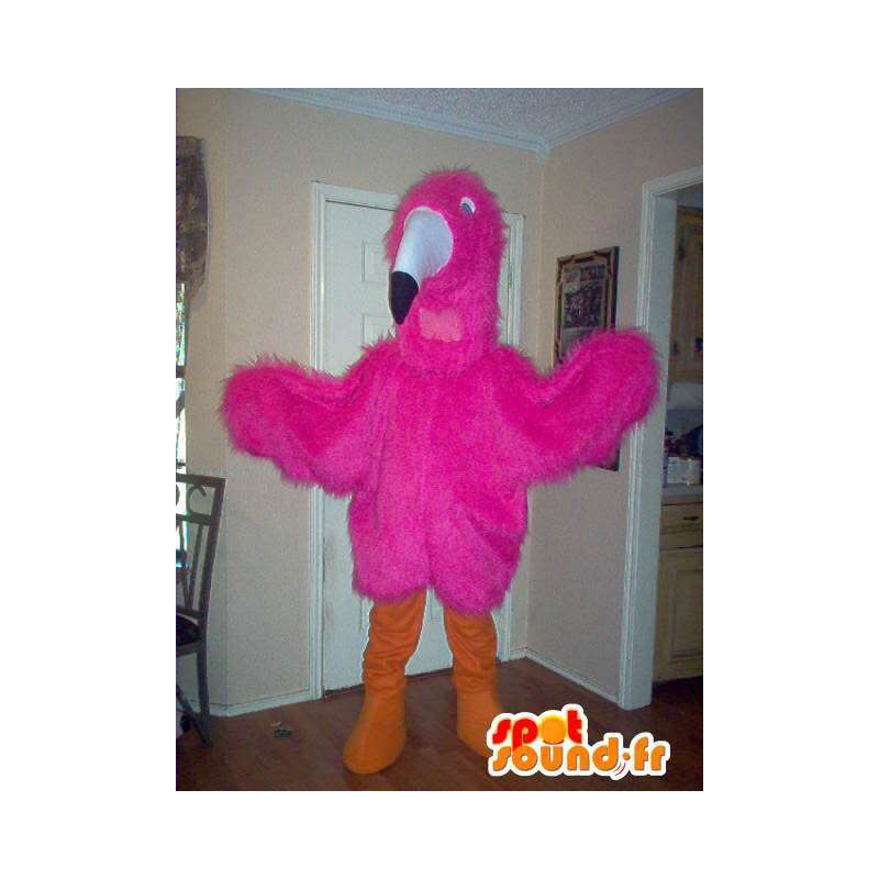 野鳥のマスコット、ピンクのオオハシの衣装-MASFR002312-鳥のマスコット