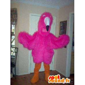 Mascotte d'oiseau sauvage, déguisement de toucan rose - MASFR002312 - Mascotte d'oiseaux