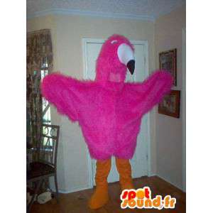 Vild fugl maskot, lyserød tukan forklædning - Spotsound maskot