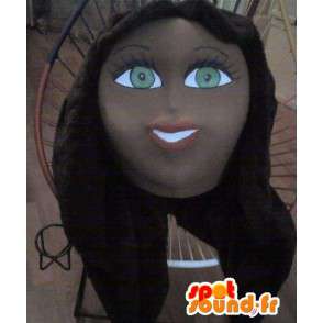 giovane donna bruna in costume, mascotte acconciatura - MASFR002315 - Donna di mascotte