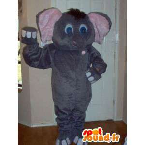 Rappresentando un piccolo elefante elefante mascotte costume - MASFR002320 - Mascotte elefante