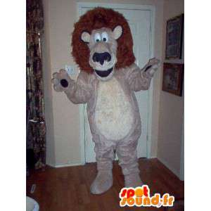 Mascot representando o rei dos animais, traje leão - MASFR002321 - Mascotes leão