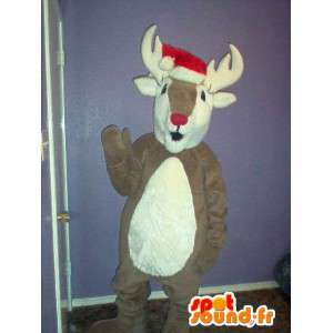 Mascot wat neerkomt op een rendier, kariboe kostuum - MASFR002324 - Forest Animals