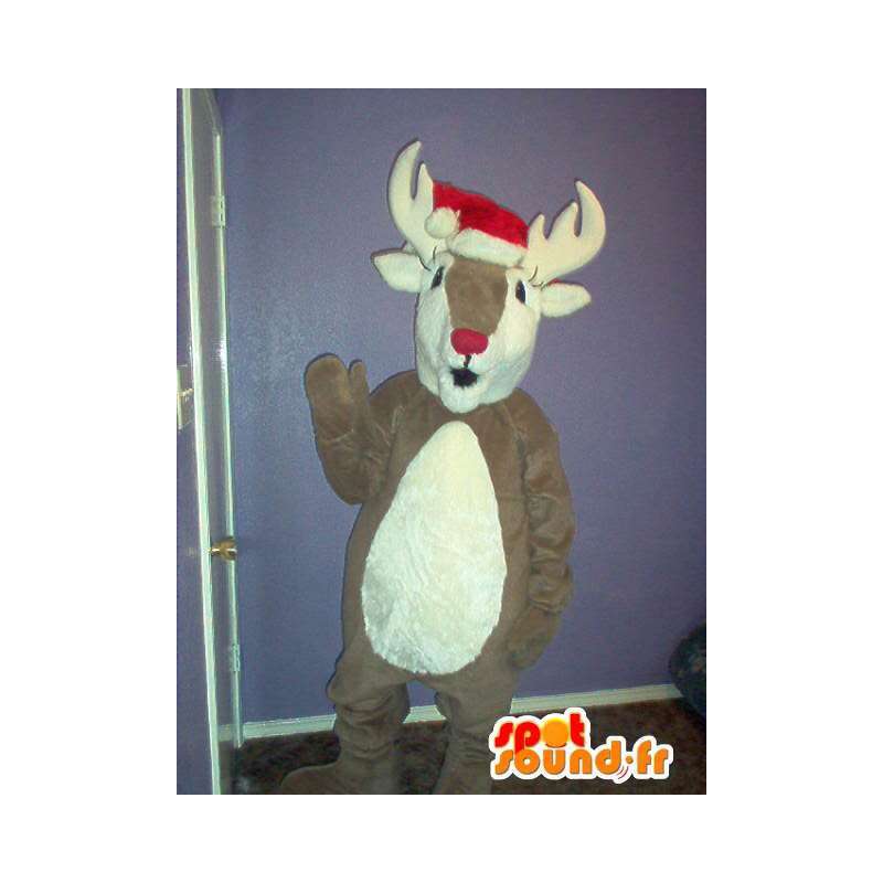 Mascot representing a reindeer, caribou costume - MASFR002324 - Animals of the forest