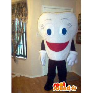 Mascot representerer et bredt smil tann forkledning - MASFR002331 - Ikke-klassifiserte Mascots