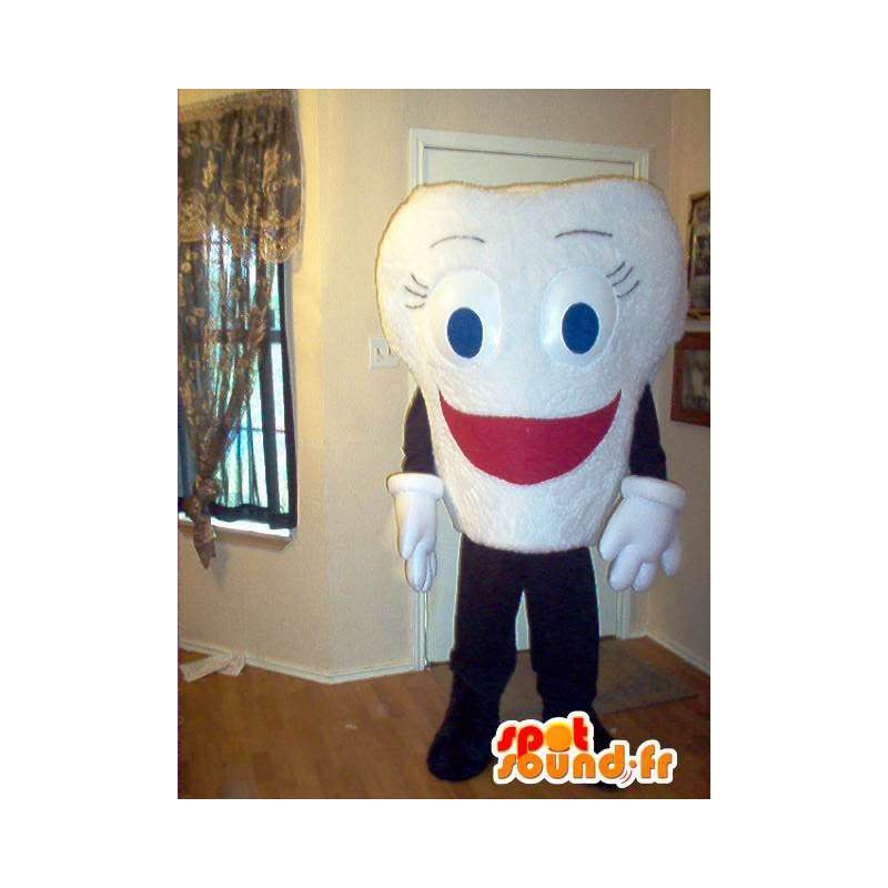 Mascot costume che rappresenta un dente ampio sorriso - MASFR002331 - Mascotte non classificati