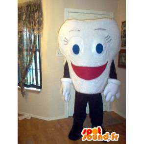 Mascot costume che rappresenta un dente ampio sorriso - MASFR002331 - Mascotte non classificati