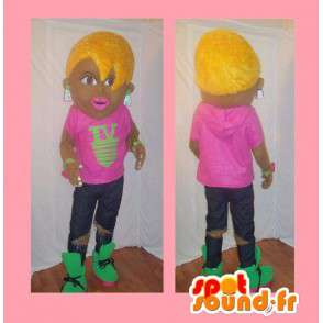 Mascot junge Frau - Starlette clubing - MASFR002338 - Maskottchen-Frau