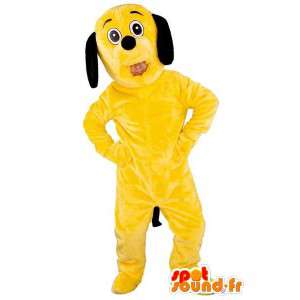 Yellow dog mascot -...