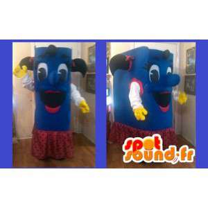 Book blue girl costume -...