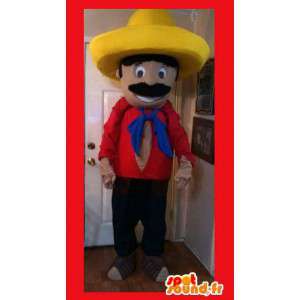Mascot colorful Mexican -...