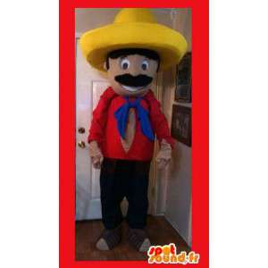 Mascot mexicano colorido -...