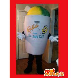 Mascot pot giant ice - ice Costume - MASFR002605 - Fast food mascots