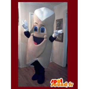 Mascot formet som en gigantisk pannekake - pannekaker Costume - MASFR002607 - Ikke-klassifiserte Mascots