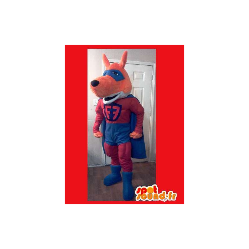 Super colorful fox mascot - Disguise super Eros - MASFR002619 - Mascots Fox