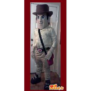 Explorer mascot way Indiana Jones - Costume explorer - MASFR002623 - Mascots famous characters