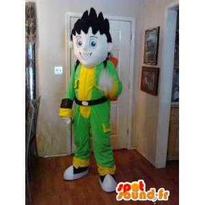 Manga boy maskot med jetpack - mangadräkt - Spotsound maskot