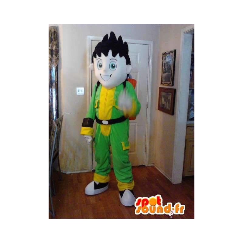 Mascotte garçon de manga avec jetpack - Costume manga - MASFR002629 - Mascottes Garçons et Filles