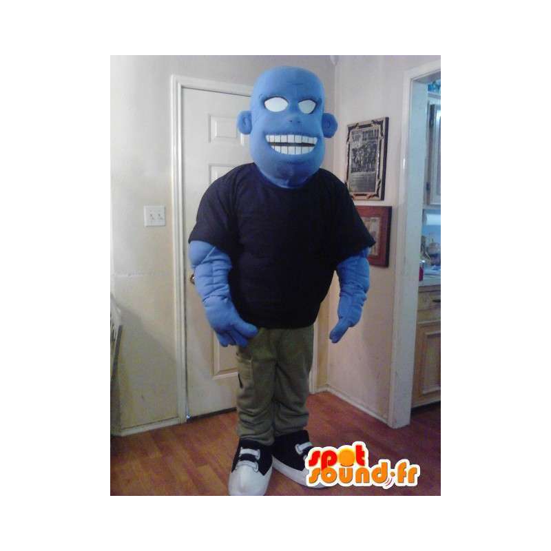 Blue monster mascot BD - Costume character blue - MASFR002630 - Monsters mascots