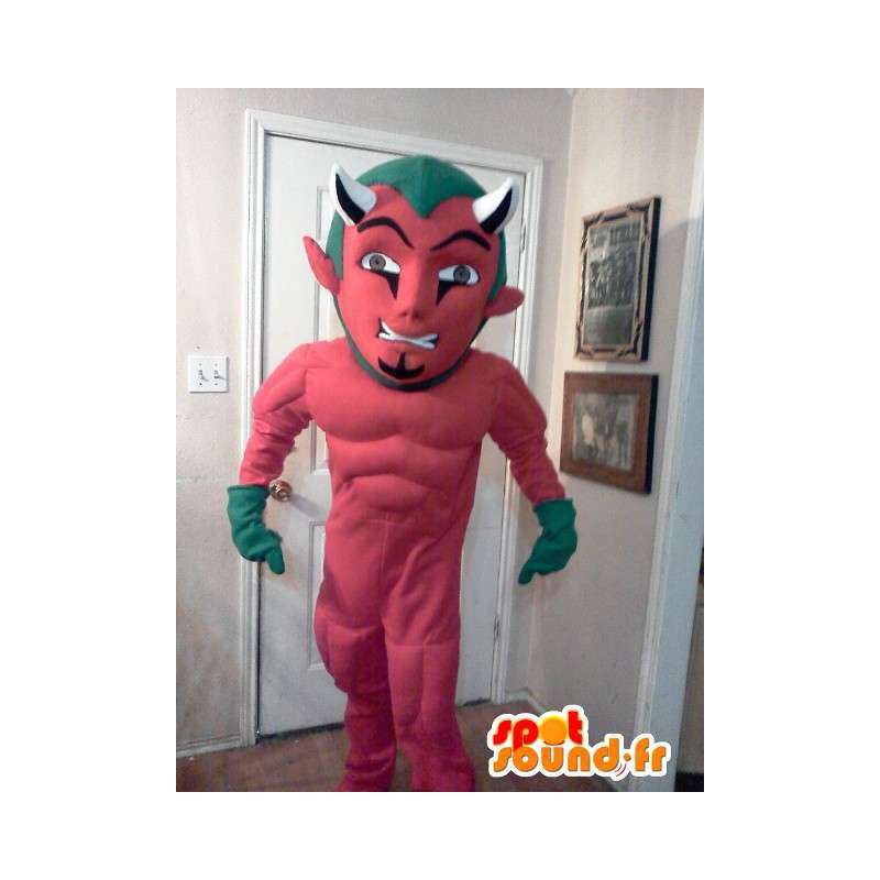 Mascot diabo vermelho - trajes de Halloween - MASFR002632 - animais extintos mascotes