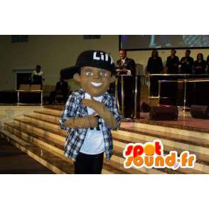 Rapper Mascot com sua cap - rapper Disguise - MASFR002636 - Mascotes Boys and Girls