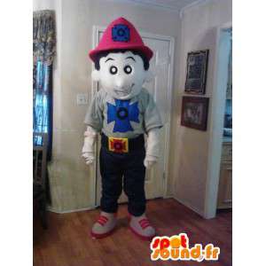 消防士のマスコット-消防士の衣装-MASFR002639-男性のマスコット