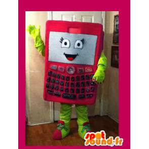 Smartphone pink mascot - Disguise mobile phone - MASFR002641 - Mascottes de téléphone