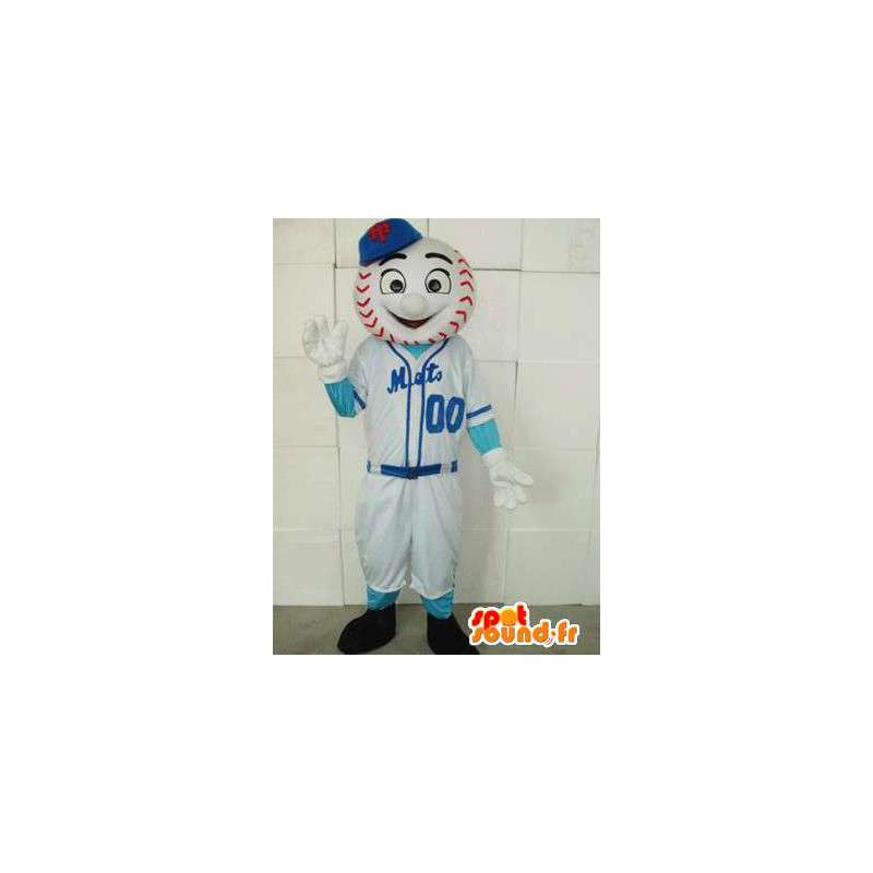 Mascot Giocatore di baseball - Disguise New York piatti - MASFR00220 - Mascotte sport