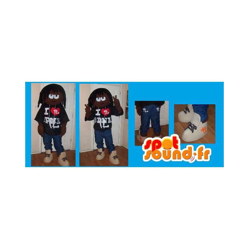 Mascot Krayzie Bone - Rapper puku rastat - MASFR002670 - Mascottes Homme