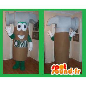 Hammer Mascot marrone verde e grigio - strumenti Disguise - MASFR002676 - Mascotte di oggetti