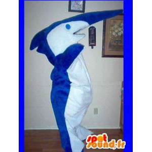 Azul e branco espadarte mascote - Disguise espadarte - MASFR002698 - mascotes peixe