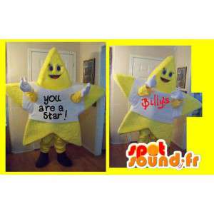 Mascot star-shaped yellow giant - Costume Star - MASFR002704 - Mascots unclassified