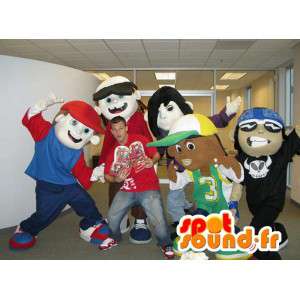Mascots famous cartoon Wild Grinder - Pack of 5 - MASFR002711 - Mascots famous characters