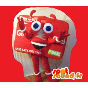 A card-shaped mascot - Costumes credit card - MASFR002716 - Mascots of objects