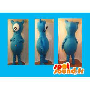 Maskot Modrý navíc pozemní - Disguise blue monster - MASFR002717 - Maskoti netvoři