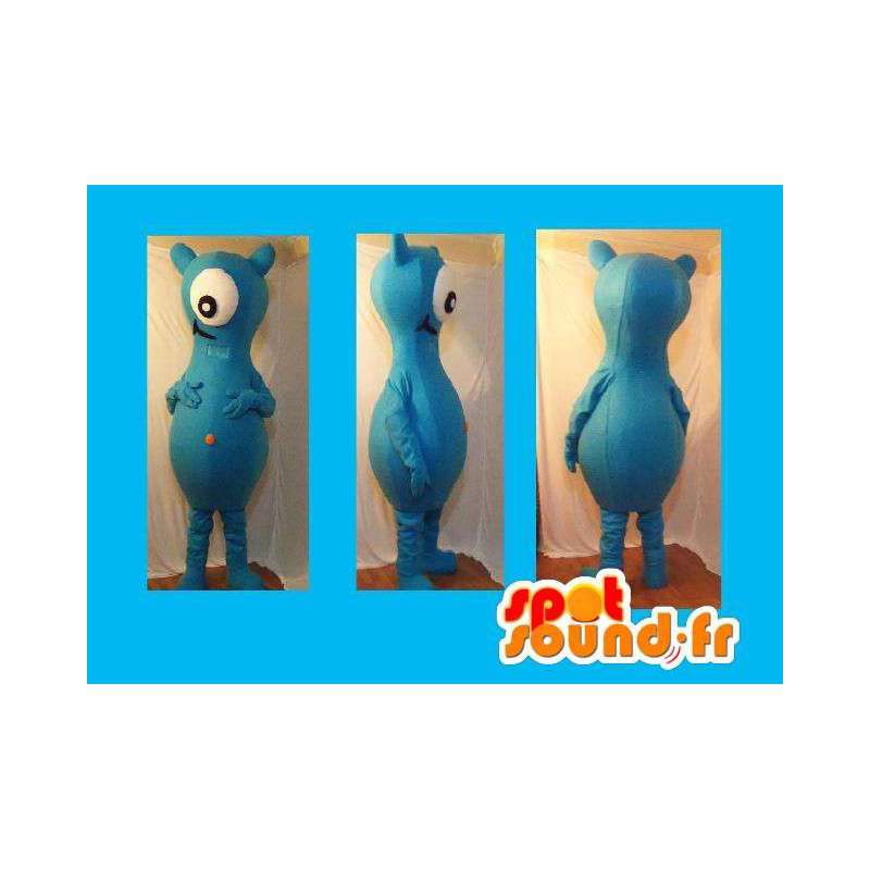 Mascot extranjero azul - traje azul de monstruo - MASFR002717 - Mascotas de los monstruos